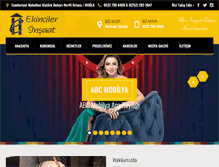 Tablet Screenshot of ekincilerinsaat.net